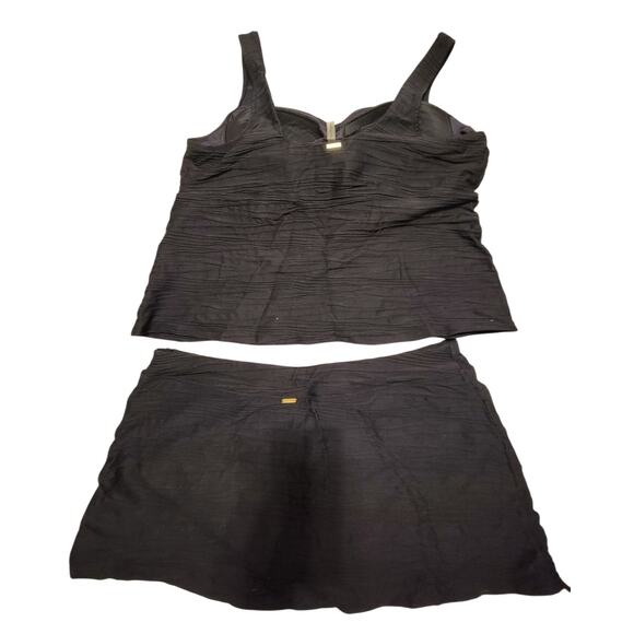 NEW Lands' End Black Tankini Swimsuit Top and Bottom 2X size 20W - Picture 2 of 4